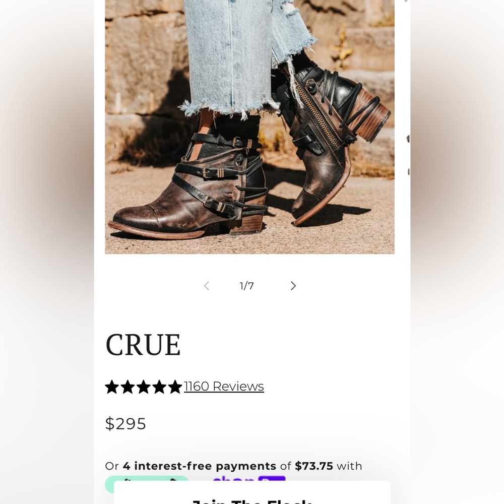 FREEBIRD Steven crue boots